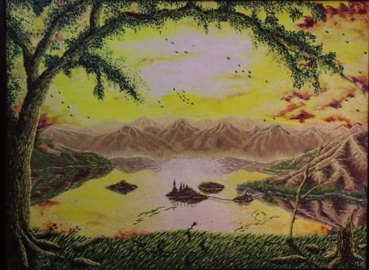 "Kindom of lake Amorphis", 18x24in